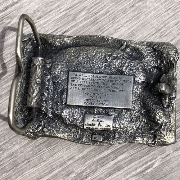 The right to bear arms belt buckle - Picture 2 of 4